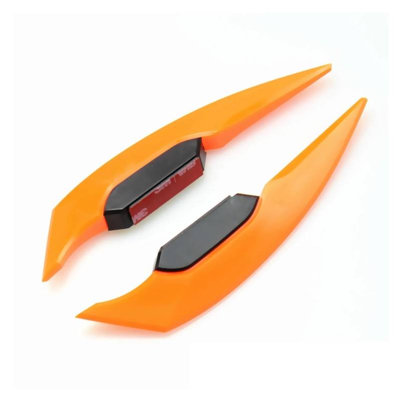 motorradspoiler Für Z750 Rs660 Für Ducati Multistrada 1200 Motorrad Winglets Verkleidung Seite Spoiler Wind Flügel Aufkleber(Orange) von SISAWUEU