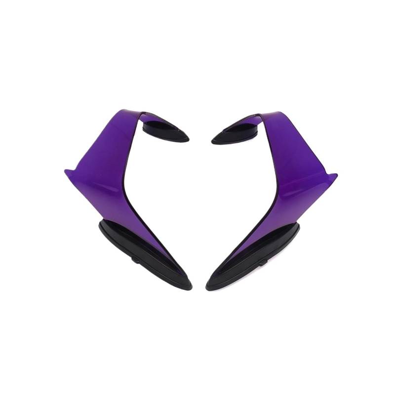 motorradspoiler Für ZX-10R 2021 2022 2023 2024 Motorrad Verkleidung Feste Wind Flügel Spoiler Teile Pneumatische Flügel Kit(Purple) von SISAWUEU