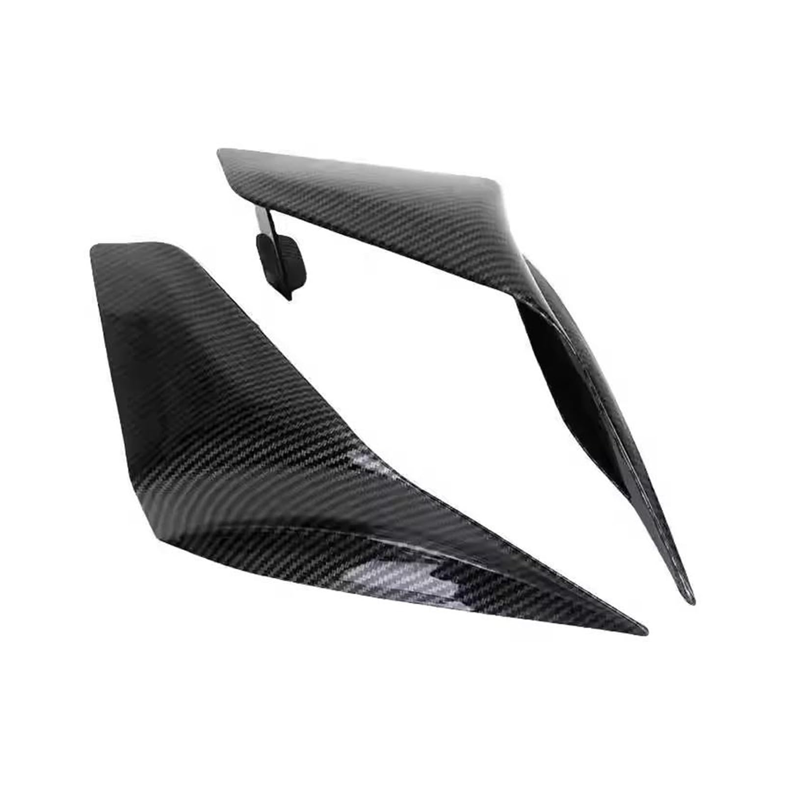 motorradspoiler Für ZX-4RR ZX-25R 2019-2024 Winglet Air Power Flügel Spoiler Air Power Motorrad Fixed Wing Seite Spoiler(ABS Carbon Black) von SISAWUEU