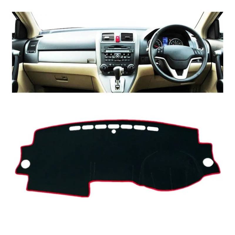 Auto Armaturenbretter Abdeckung Armaturenbrett Abdeckung Pad Matte Dash Board Sonnenblende Schützen Teppich Kissen Auto Für Hon┐da Für CR-V Für CRV 2007 2008 2009 2010 2011(Right Hand Drive) von SISIFEIER