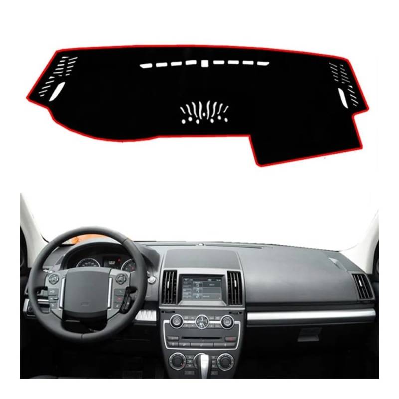 Auto Armaturenbretter Abdeckung Auto Dashboard Abdeckung Matte Dash Sonnenschirm Teppich Für Land Für Rover LR2 Freelander 2 2007 2008 2009 2010 2011 2012 2013 2014 2015 2016(Left Hand Drive) von SISIFEIER