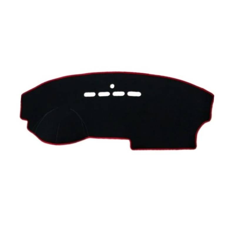 Auto Armaturenbretter Abdeckung Dashmat Dashboard Abdeckung Matte Pad Dash Sonnenschirm Schützen Teppich Auto Für Maz&da 3 M3 BK 2003 2004 2005 2006 2007 2008 2009(Right Hand Drive,Red Edge) von SISIFEIER