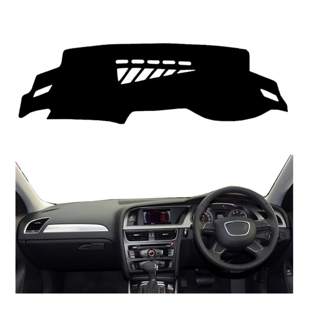 Auto Armaturenbretter Abdeckung Dashmat Dashboard Abdeckung Schützen Matte Pad Auto Dash Sonnenschirm Teppich Teppich Innen Für A4L B8 2009 2010 2011 2012 2013 2014 2015 2016(Right Hand Drive,Black Ed von SISIFEIER