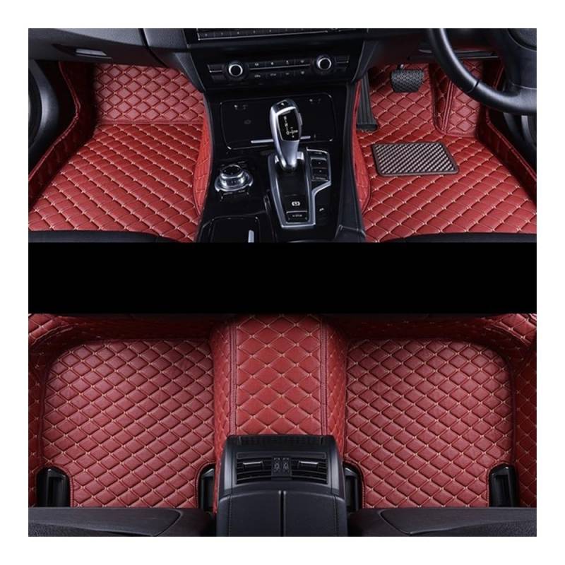 Auto FußMatten RHD Auto Fußmatten Für SUB&ARU Für Outback 2015 2016 2017 2018 2019 Teppiche Anti-Schmutzig Auto Innen Fuß Pads Teppiche Abdeckung(RHD 3pcs Wine red) von SISIFEIER