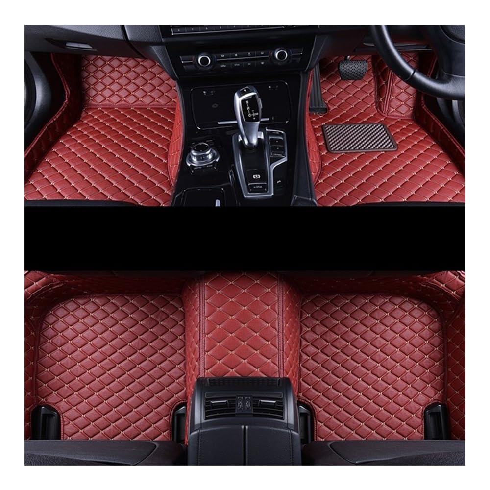 Auto FußMatten RHD-Teppiche Für Maz&da 5 2008 2009 2010 2011 2012 2013 (5 Sitze) Auto-Fußmatten Individuelle Auto-Styling-Innenteile(RHD 3pcs Wine red) von SISIFEIER