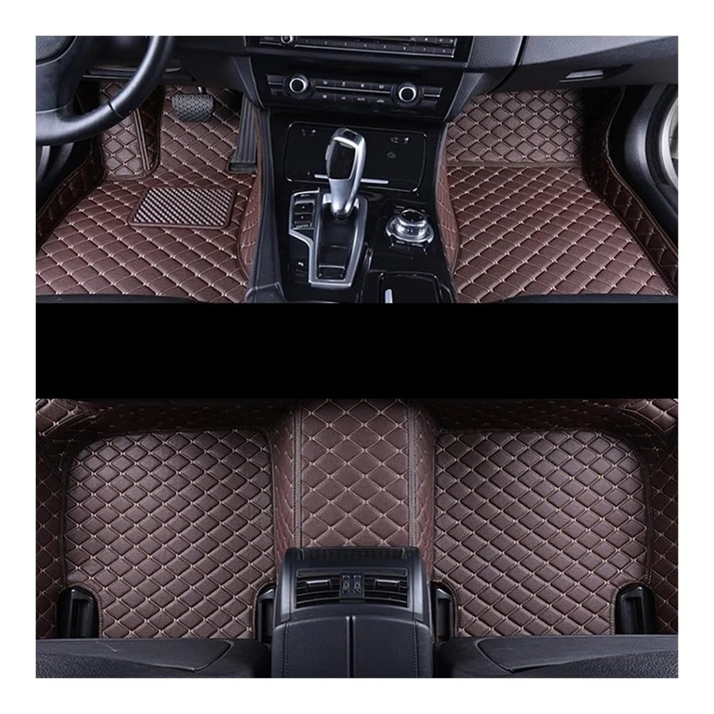 Auto FußMatten Teppiche Für Haval Für Dargo 2021 2022 2023 2024 Auto Teile Custom Auto Fußmatten Innen Pedal Teppiche Wasserdicht(LHD 3pcs Coffee) von SISIFEIER