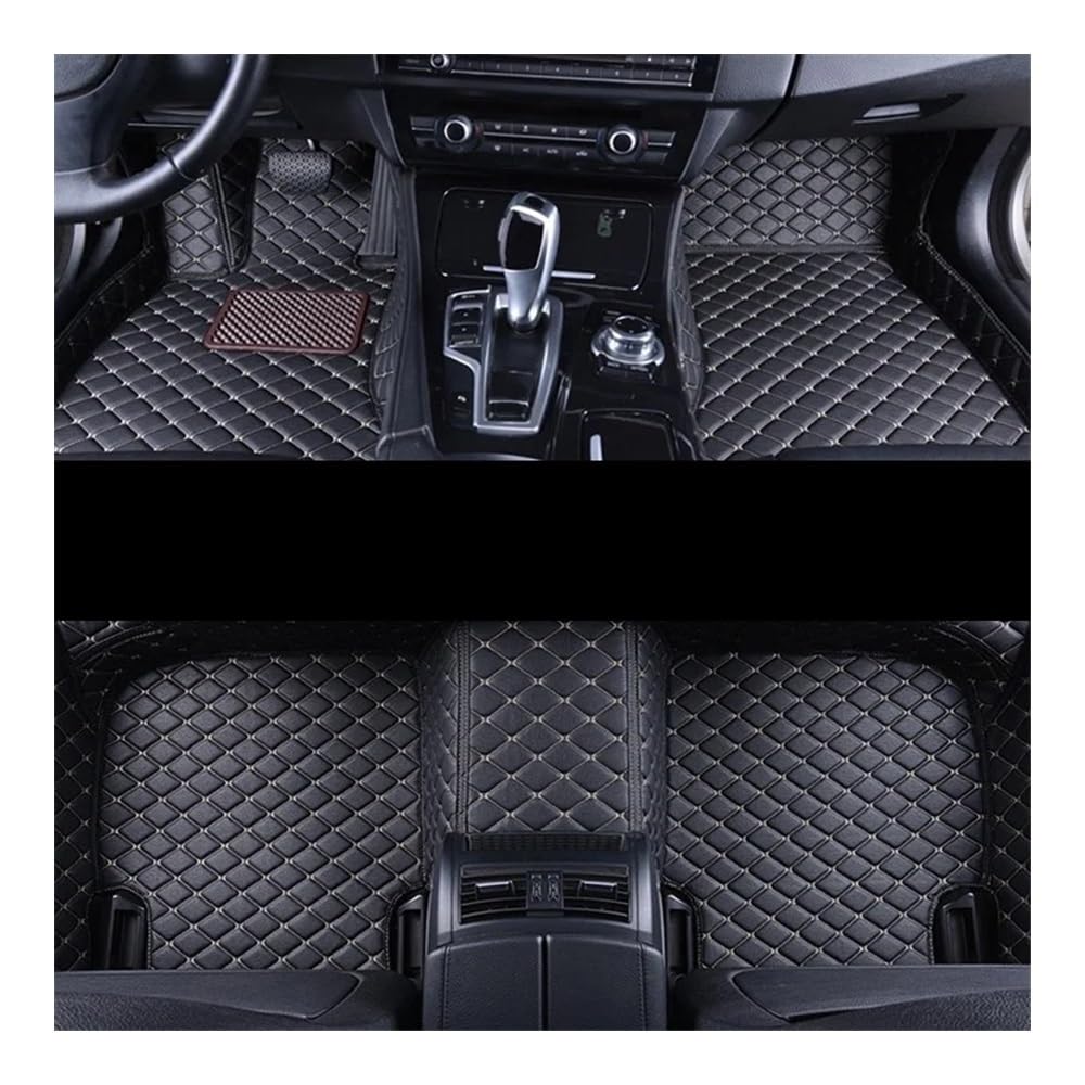 Auto FußMatten Teppiche Für Haval Für Dargo 2021 2022 2023 2024 Auto Teile Custom Auto Fußmatten Innen Pedal Teppiche Wasserdicht(LHD 3pcs blk beige) von SISIFEIER