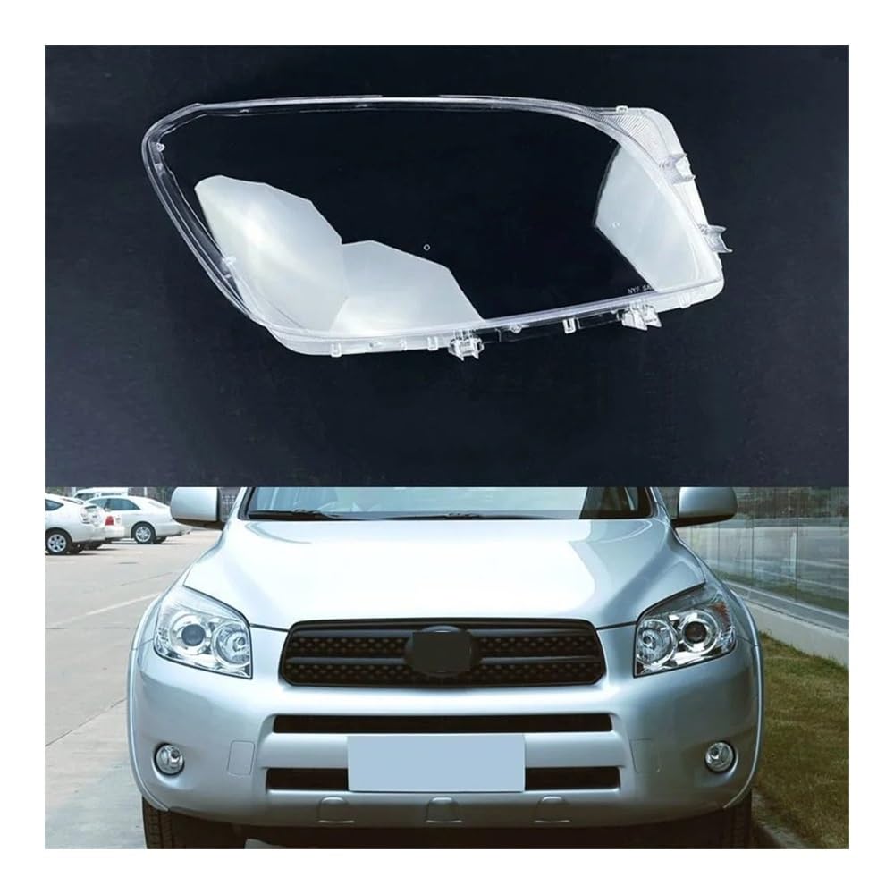 Auto-Scheinwerfer Lampshade Front Scheinwerfer Abdeckung Transparent Lampenschirm Scheinwerfer Licht Schatten Objektiv Glas Lampe Shell Für Toy&ota Für RAV 4 R&AV4 2005 2006 2007 2008(Left and Right) von SISIFEIER