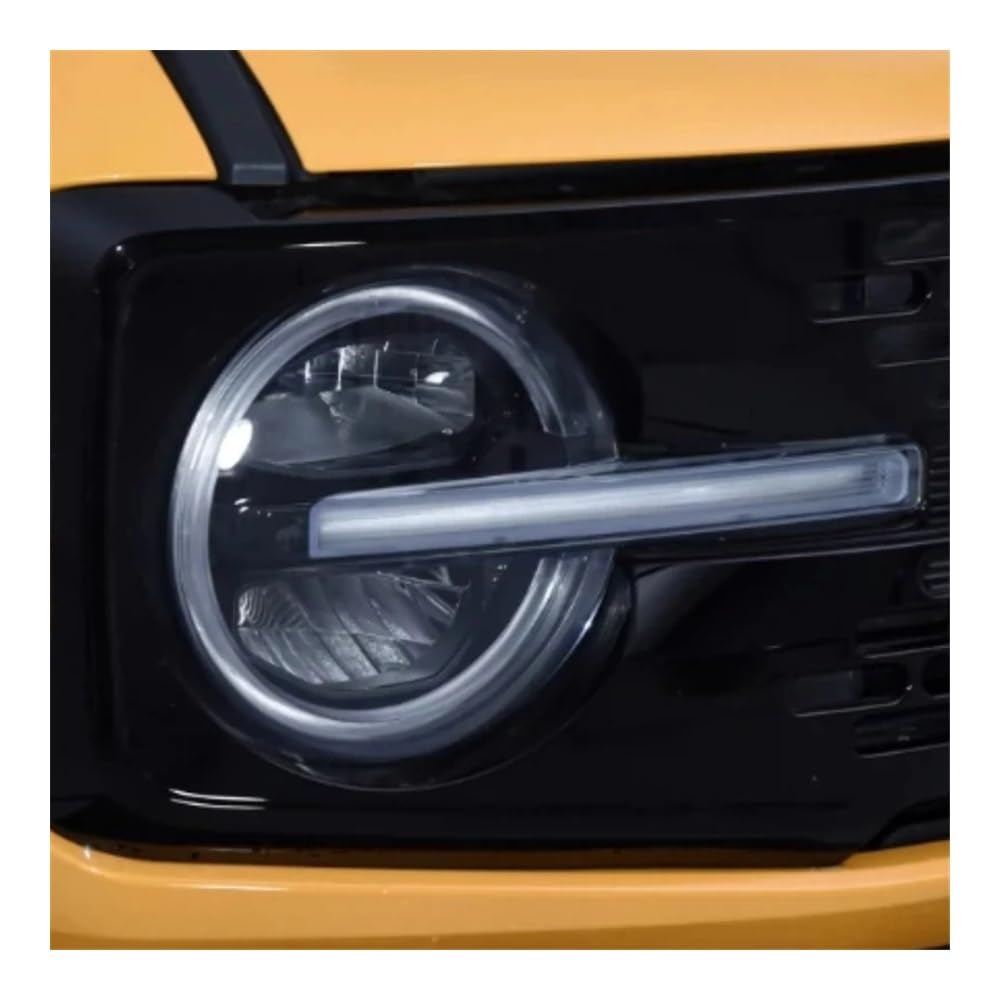 Auto-Scheinwerfer Lampshade Für For&d Für Bronco 2020 2021 2022 2023 Auto Zubehör Transparent PC Material Staub Scheinwerfer Abdeckung(Rechts) von SISIFEIER