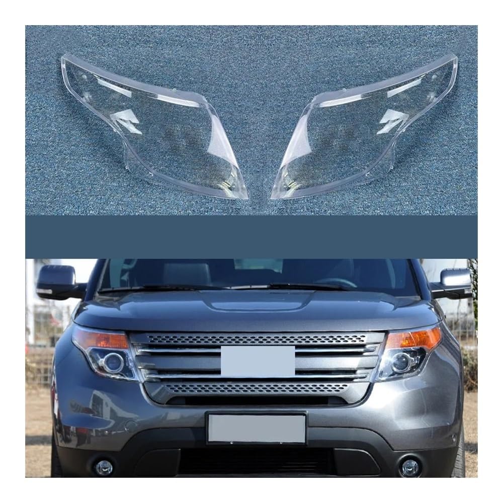 Auto-Scheinwerfer Lampshade Für For&d Für Explorer 2011 2012 2013 2014 2015 Auto Scheinwerfer Abdeckung Transparent Lampenschirm Fall Scheinwerfer Shell(Left ang Right) von SISIFEIER