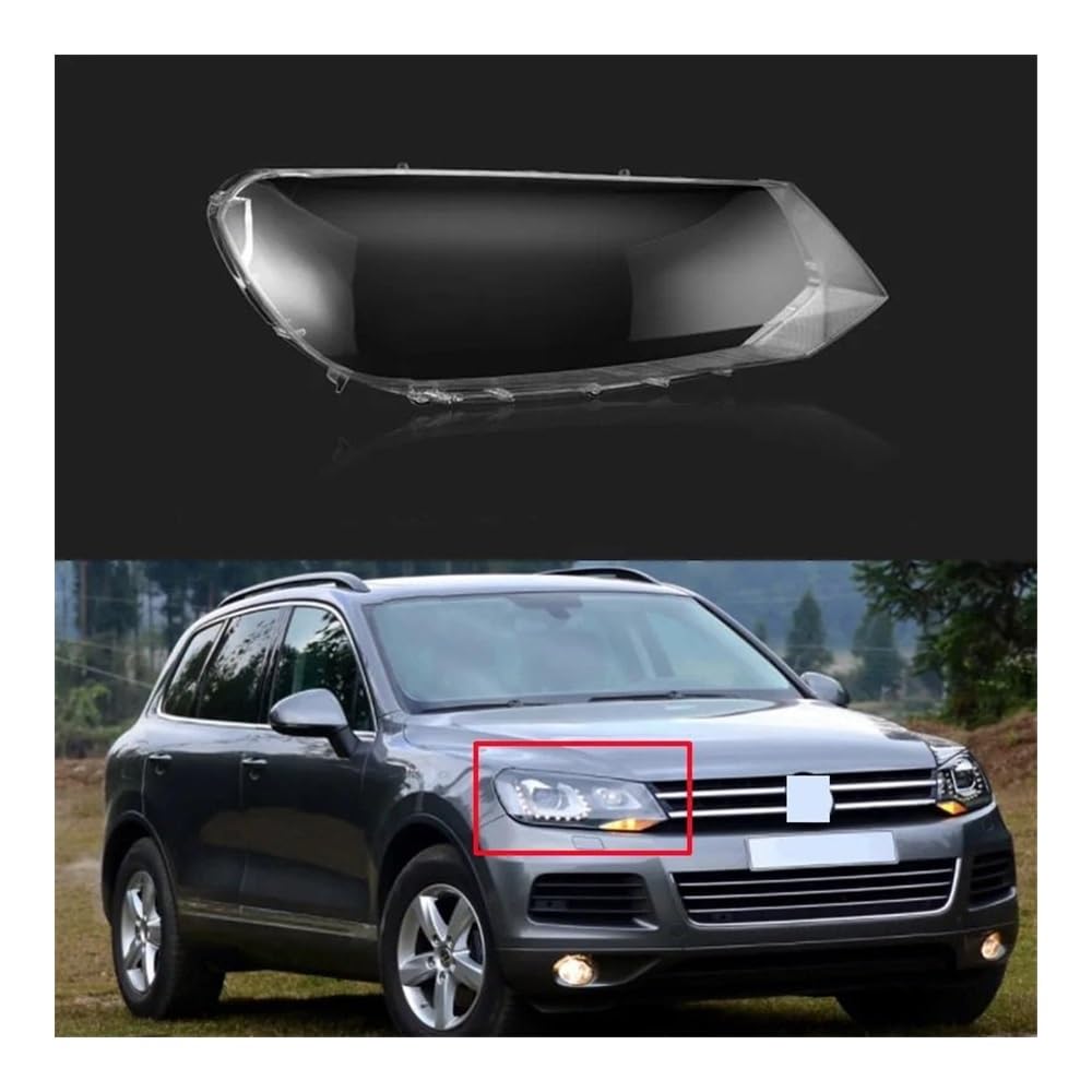 Auto-Scheinwerfer Lampshade Für V&W Für Touareg 2011 2012 2013 2014 Seite Auto Scheinwerfer Abdeckung Transparent Lampenschirm Shell Objektiv Glas(Left and Right) von SISIFEIER