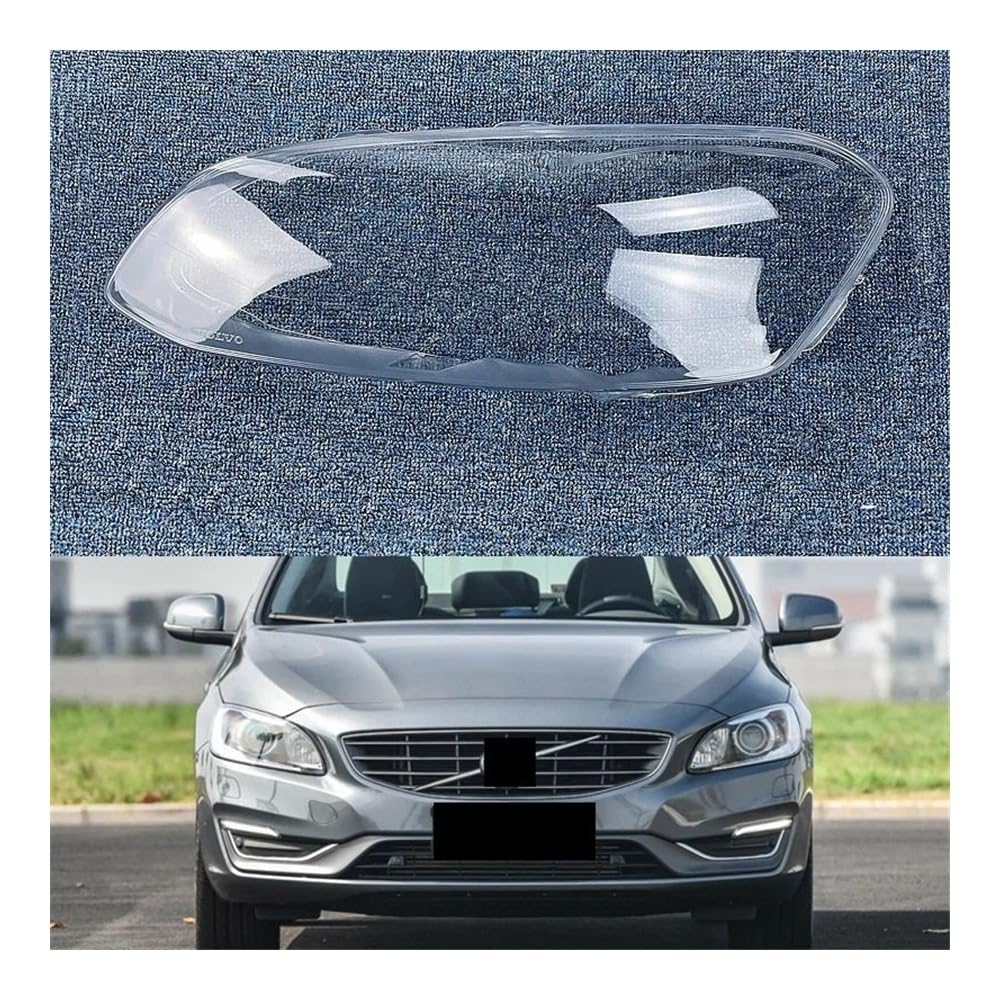 Auto-Scheinwerfer Lampshade Für Volvo Für S60 Für V60 2014 2015 2016 2017 2018 2019 Transparent Lampenschirm Scheinwerfer Maske Abdeckung Scheinwerfer Shell Objektiv(Left and Right) von SISIFEIER