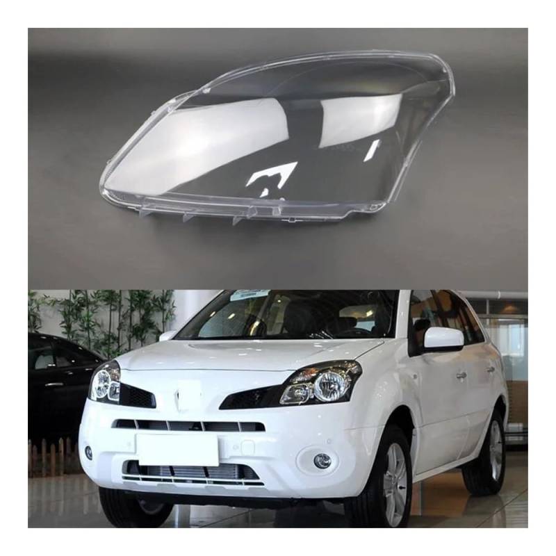 Auto-Scheinwerfer Lampshade Scheinwerfer Fall Für Renault Für Koleos 2009 2010 Auto Front Scheinwerfer Abdeckung Glas Lampe Shell Objektiv Glas Kappen Licht Lampenschirm(Left and Right) von SISIFEIER