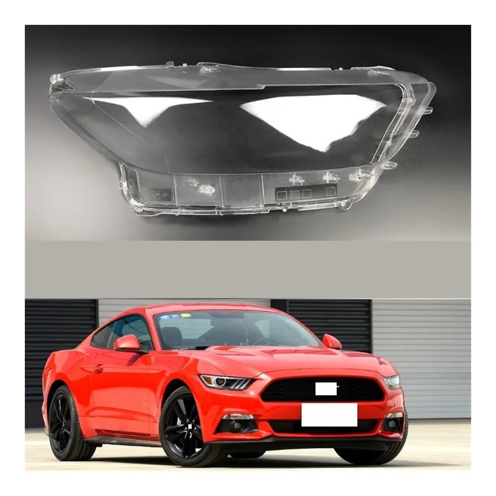 Auto-Scheinwerfer Lampshade Scheinwerfer Objektiv Glas Transparent Lampenschirme Ersatz Auto Kopf Lampe Shell Für For&d Für Mustang 2015 2016 2017 Scheinwerfer Abdeckung(Left and Right) von SISIFEIER