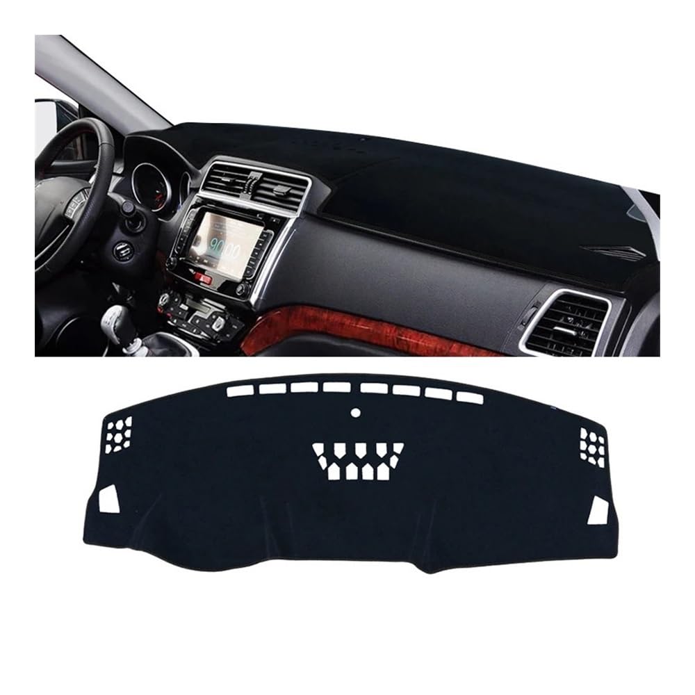 SISIFEIER Auto Armaturenbretter Abdeckung Auto Armaturenbrett Abdeckung Sonnenschutz Matten Vermeiden Licht Pads Instrument Panel Teppich Für Haval H6 Sport 2013 2014 2015 2016 2017(Black Side) von SISIFEIER