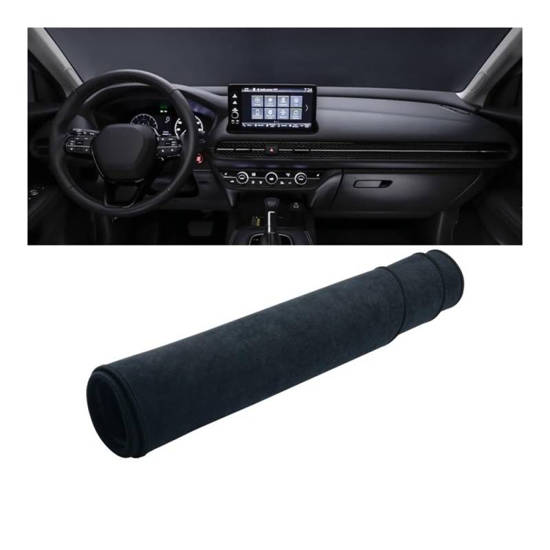 SISIFEIER Auto Armaturenbretter Abdeckung Auto Dashboard Abdeckung Matte Non-Slip Pad Instrument Teppiche Schutz Für Hon┐da Für HR-V Für HR V EX-L 2023 2024(B Black) von SISIFEIER