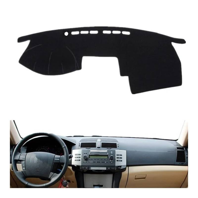 SISIFEIER Auto Armaturenbretter Abdeckung Dash Abdeckung Matte Innen Sonne Schatten Dashboard Protector Teppich Für Toy&OTA Für Mark X 2004 2005 2006 2007 2008 2009(Left Hand Drive) von SISIFEIER