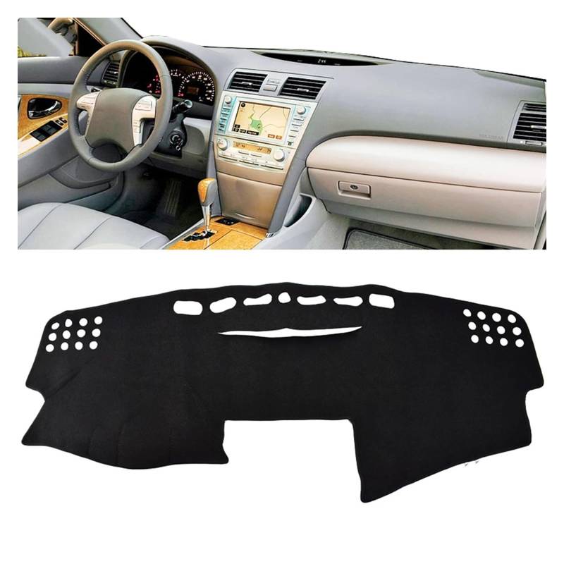 SISIFEIER Auto Armaturenbretter Abdeckung Hybrid Dashboard Abdeckung Dashmat Dash Matte Pad Sonnenschutz Dash Board Abdeckung Teppich Für Toy&OTA Für Camry Altise 2007 2008-2011 von SISIFEIER