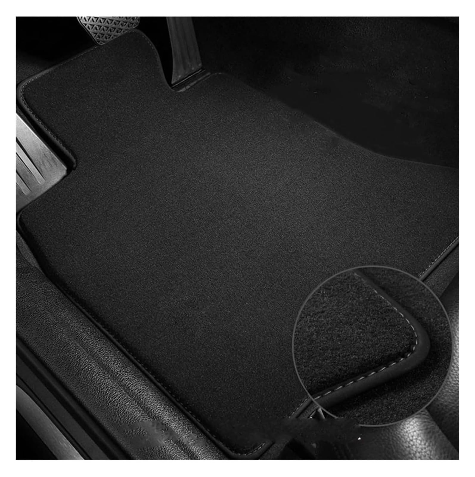 Auto-Fußmatten-Set Für Fit Für Jazz GK GH GP 2014-2020 Auto-Fußmatten Panel Fußpolster Teppiche Abdeckung Cape Teppiche Fußpolster Aufkleber Automatte(LHD flannel 3pcs 2) von SITARAYURI