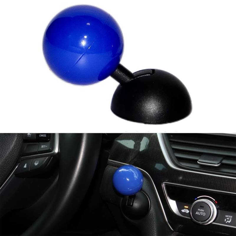 Car Push to Start Button Rocker Car One Button Start Lever Car Engine Start Stop Button Joystick, Automotive One-Touch Start Button Starter Cover Decorative Remodeling Accessories (Blue) von SIUVEY