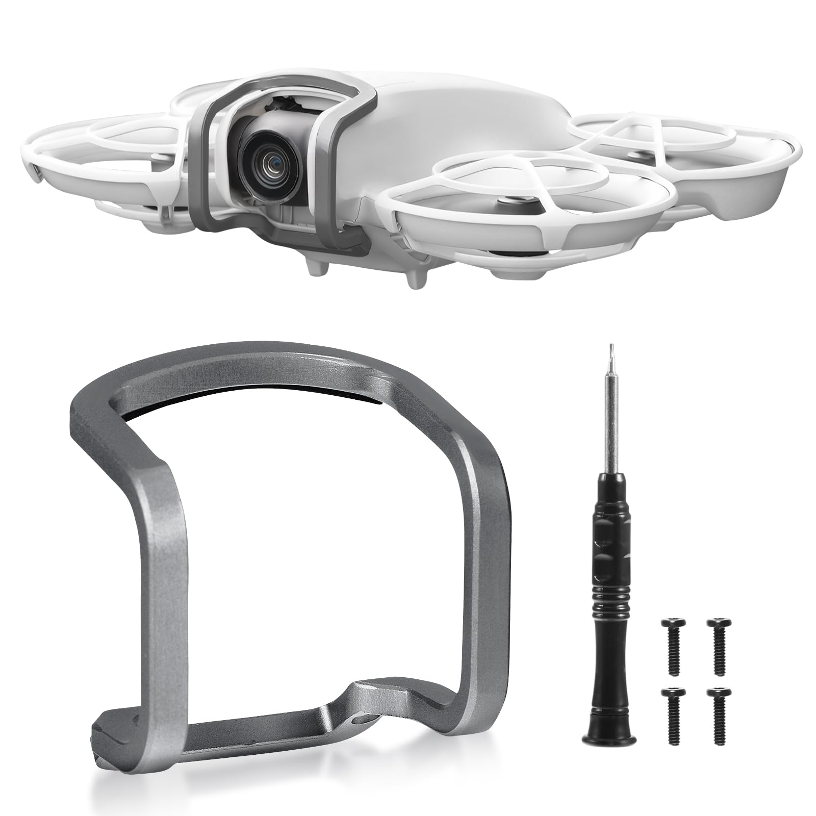 Gimbal Bumper Guard für DJI Neo Zubehör, Antikollisionsschutz Schutzleiste für DJI Neo Drohne Kamera Objektiv Kratzschutz Guard Bar Aluminiumlegierung von SIWOKJJO