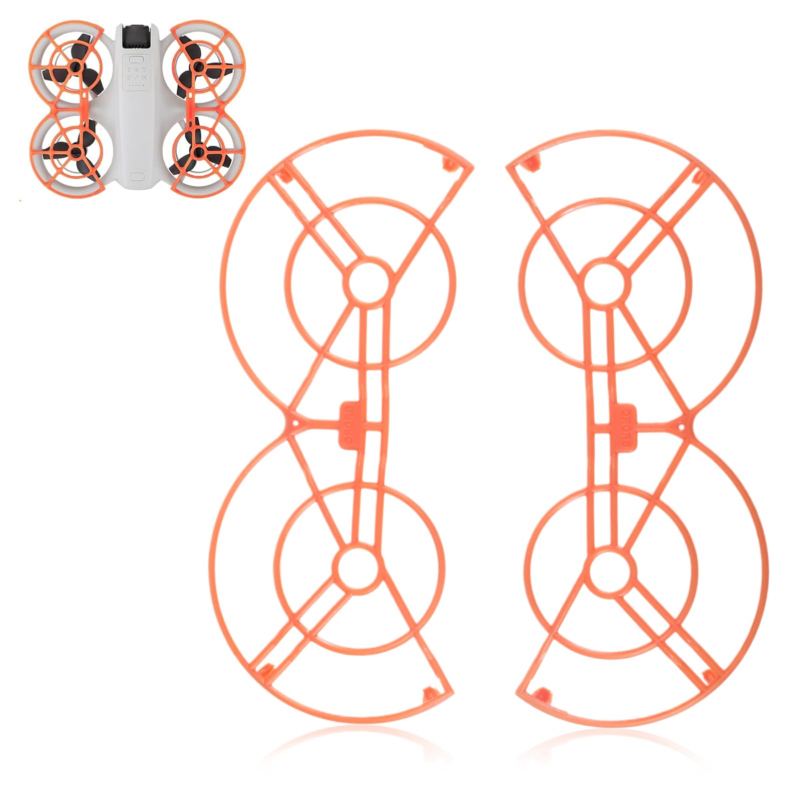 SIWOKJJO DJI Neo Propellerschutz DJI Neo Zubehör Propellerschutz für DJI Neo TPU Aufprallschutz Propeller Guard für DJI Neo Propeller(Orange) von SIWOKJJO