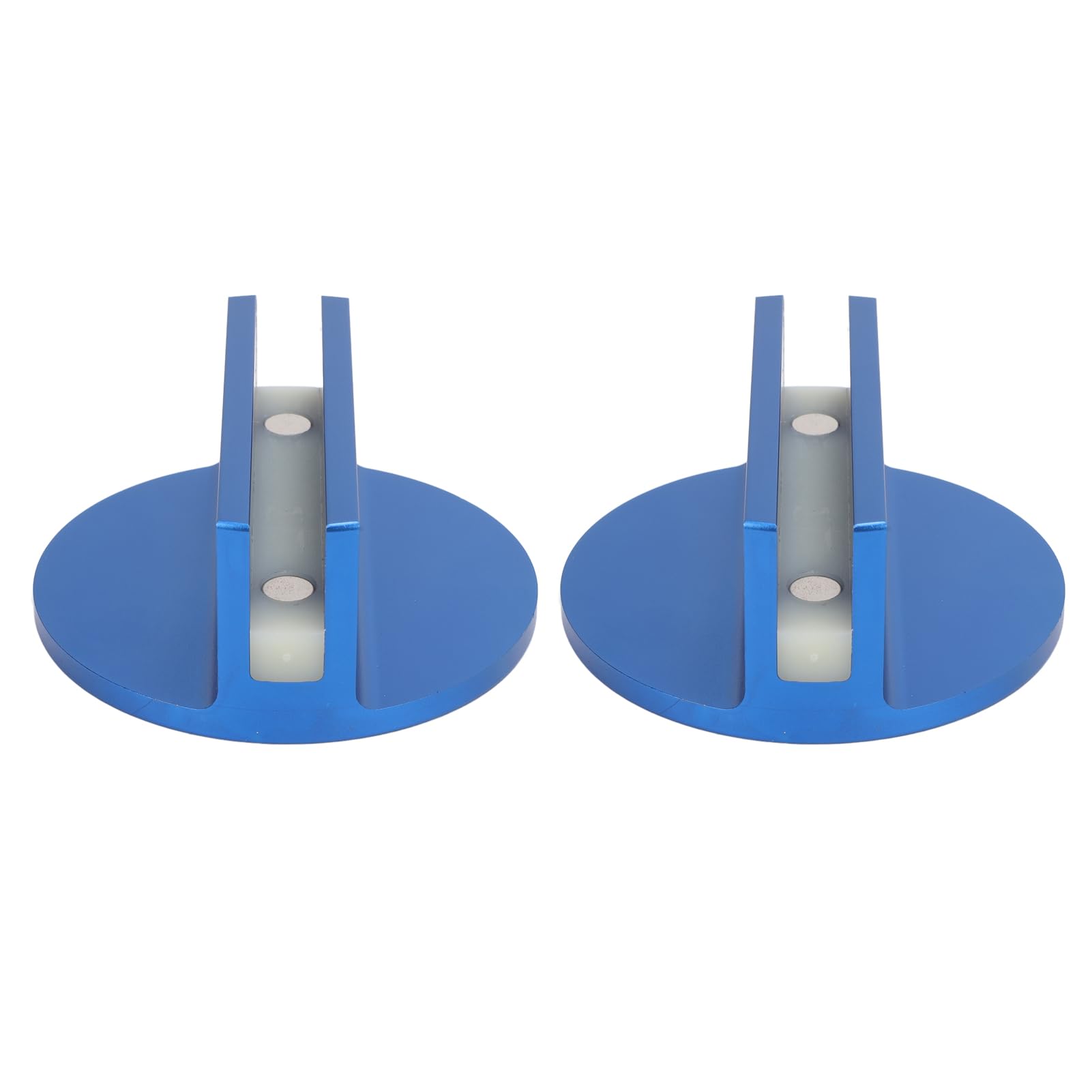 Magnetisches Jack-Pad aus Aluminium, 2 Stück, Blau, Pinch-Schweißrahmen-Schienenadapter mit Starkem Magnet, für die Meisten Pinch-Schweißnähte von Mindestens 3 Zoll von SIXRUN