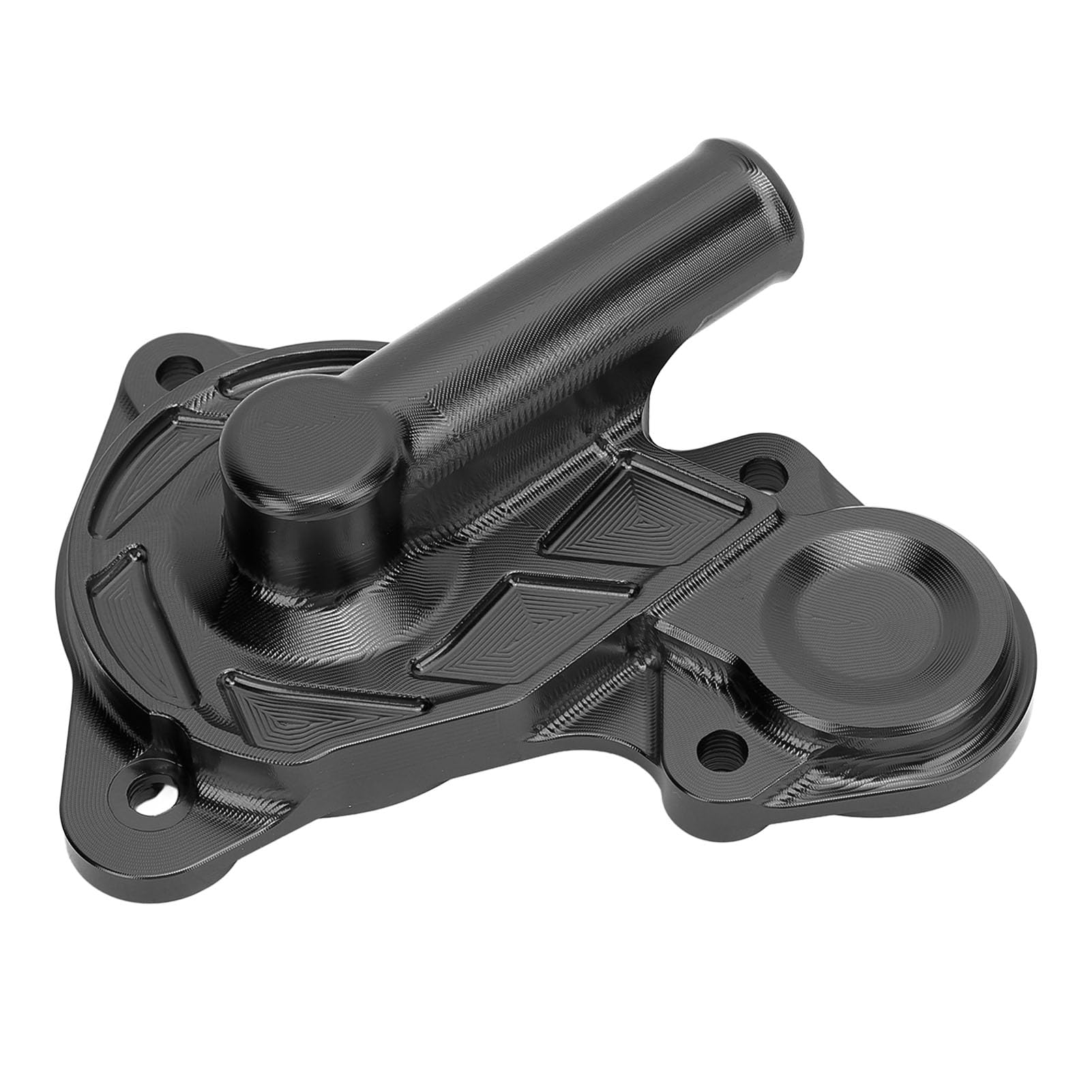 SIXRUN Motorrad-Wasserpumpenschutz, CNC-Aluminiumlegierung, Kühleffizienzverstärker mit Kühlkörperstruktur, Xmax 125 250 300 400 2017–2024 Ersatz für (Black) von SIXRUN