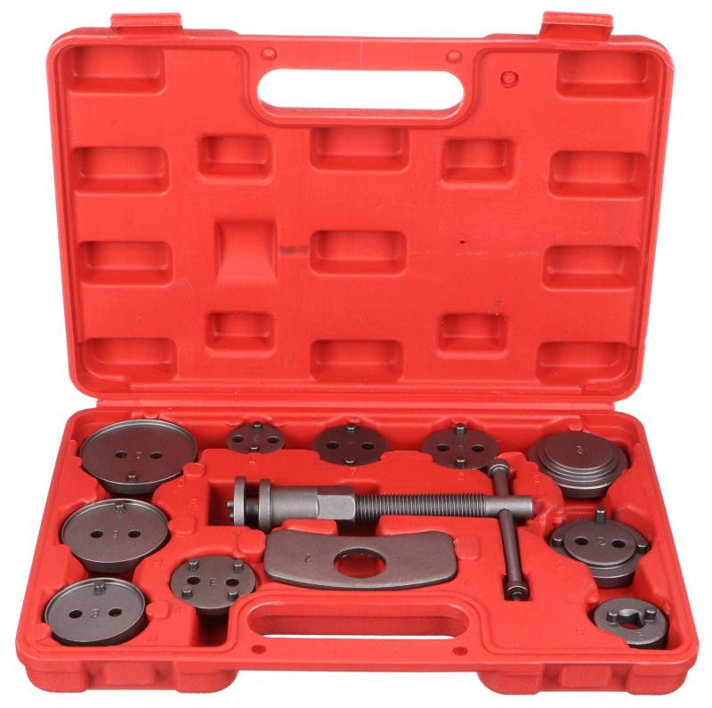 SIXTOL Brake Set 12 Bremskolbenrücksteller Set | 12tlg | Kunststoffkoffer | Rückstellwerkzeug zum des Bremskolben | Bremssattel Kolben Wind Zurück Tool Kit | KFZ Werkzeug | Bremse Instandsetzung von SIXTOL