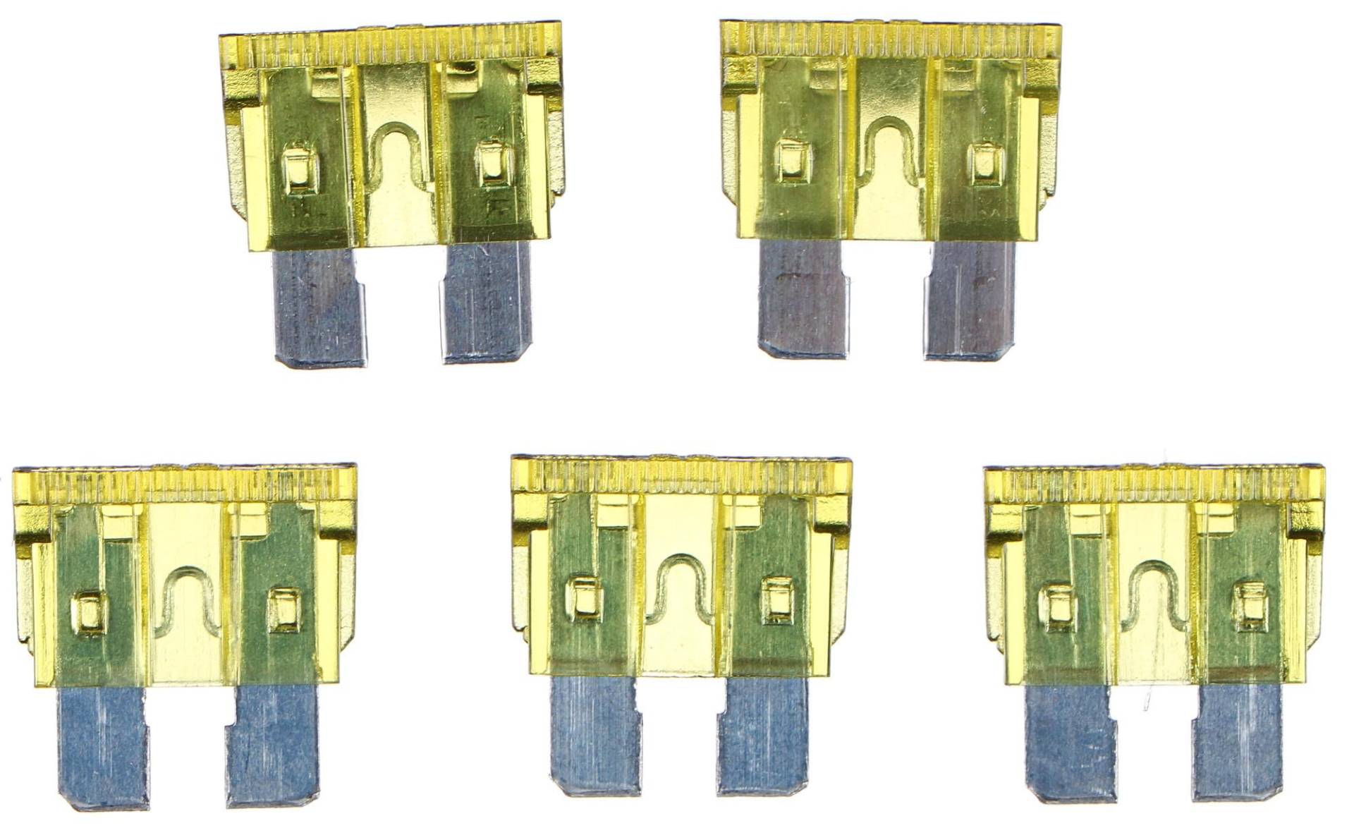 SIXTOL MECHANIC FUSE SET 20A, Satz Kfz-Flachsicherungen, 20A, 100x Standard Sicherungen, für PKW/Wohnmobil/Motorrad von SIXTOL