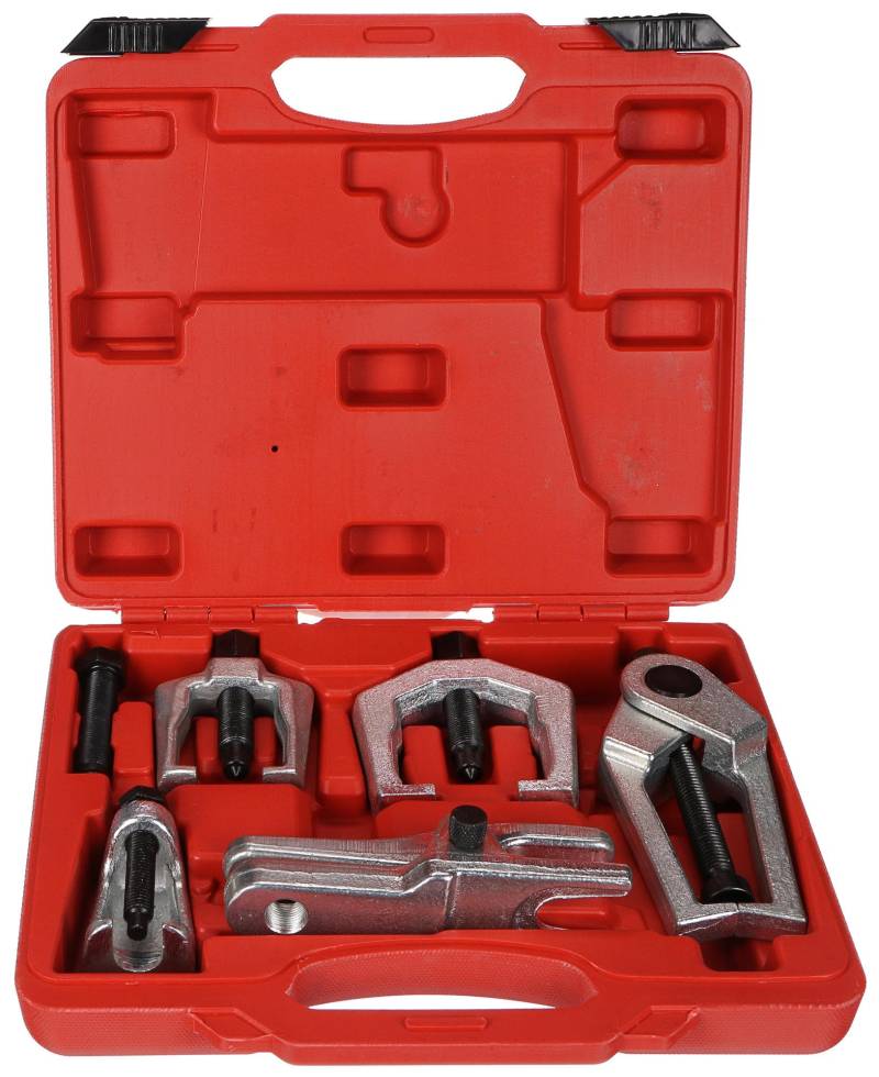 SIXTOL Mechanic Puller Set 6 | Kugelgelenk- und Spurstangen-Abzieher-Set | 6-teilig | kompatibel mit Pkw und LKW | Robuster Werkzeugkoffer von SIXTOL