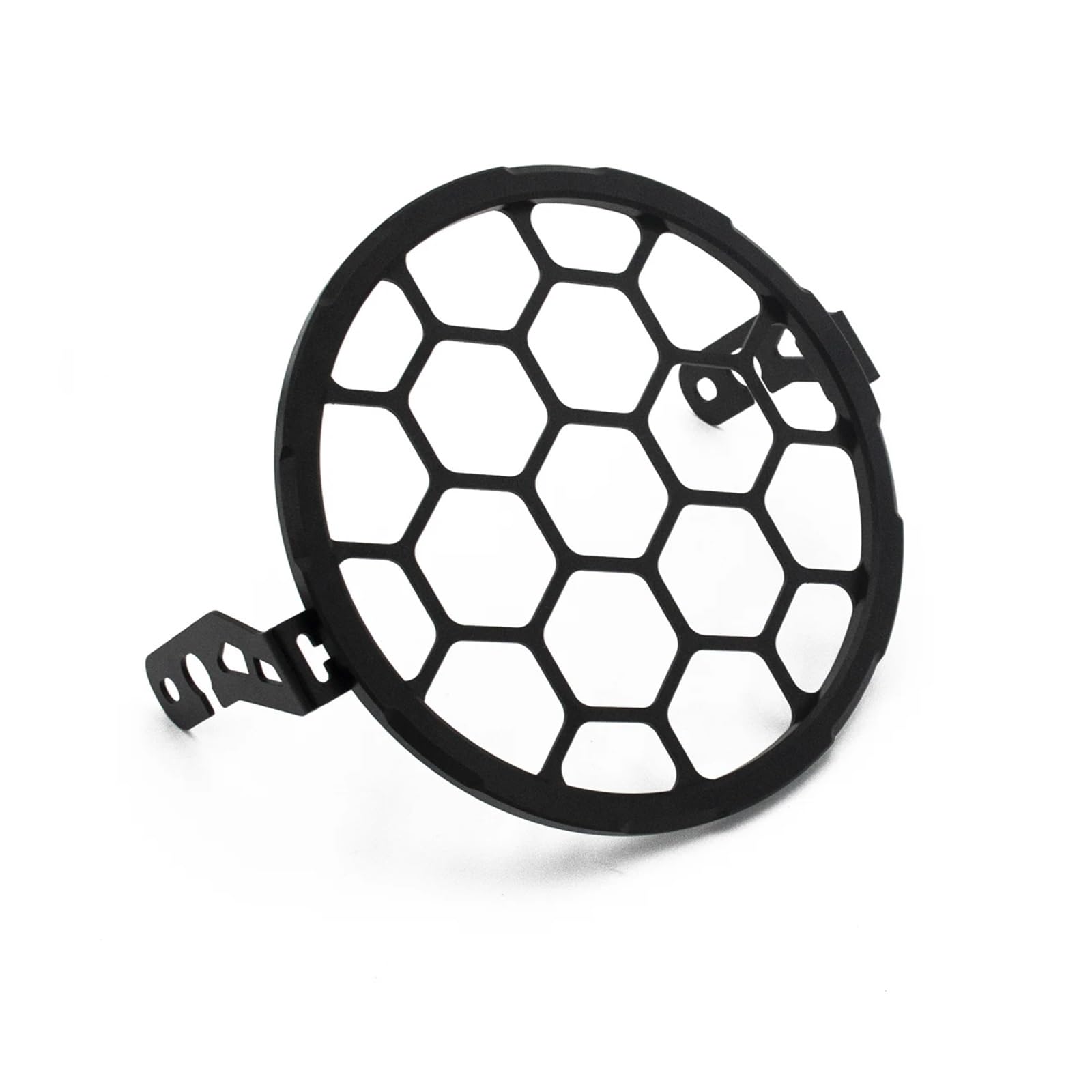 Scheinwerfer Lampe Abdeckung Für KOVO Motorrad Mesh Scheinwerfer Schutz Halterung Aluminium Metall Kühlergrill Maske Abdeckung Schutz Chrom Angepasst von SIbeg