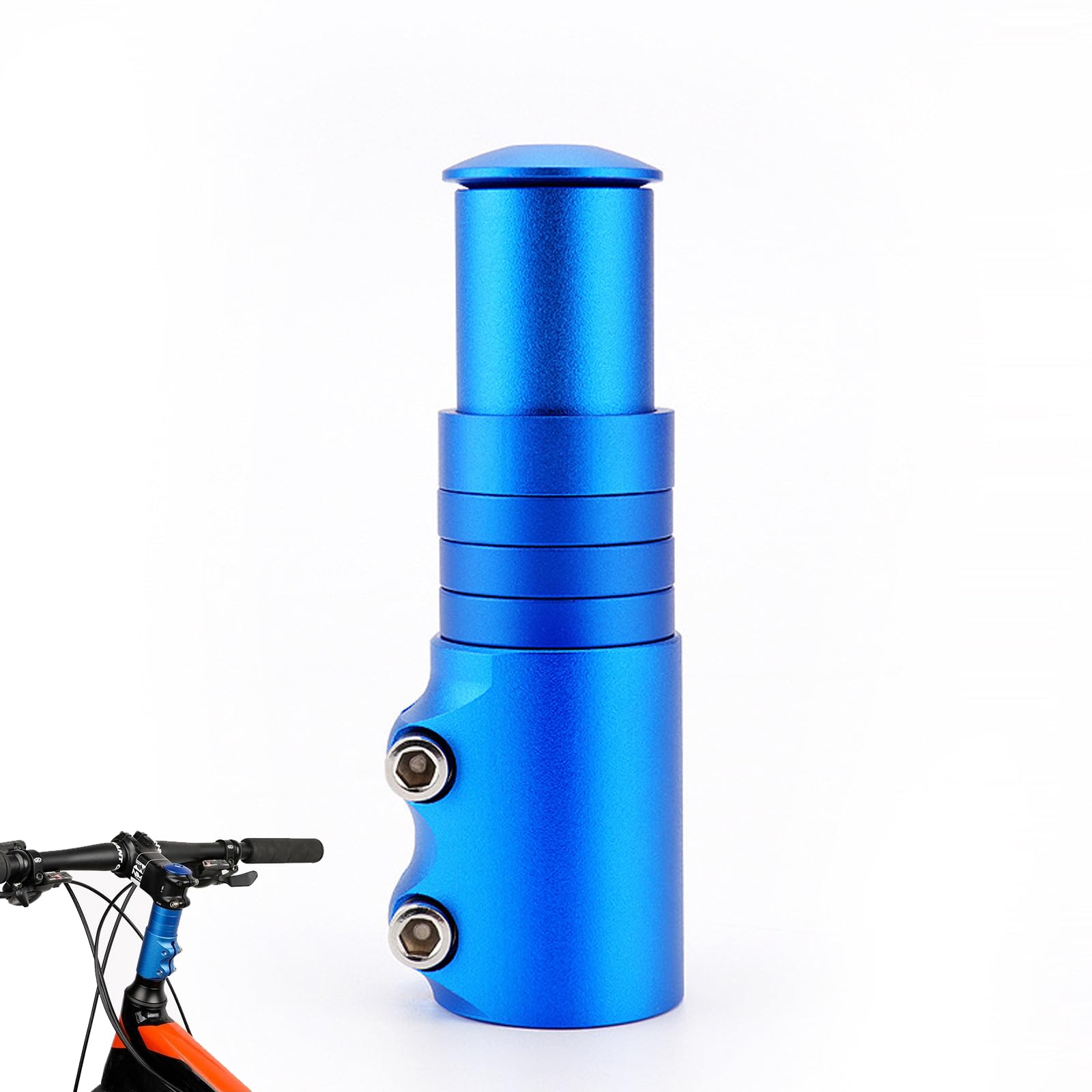 Lenkererhöhung, Fahrrad Lenkererhöhung, Höhenadapter Fahrrad Lenkererhöhung, Aluminium Legierung Fahrrad Lenker Vorbau Extender Adapter für Mountainbike Rennrad MTB(Blau) von SJDOFU