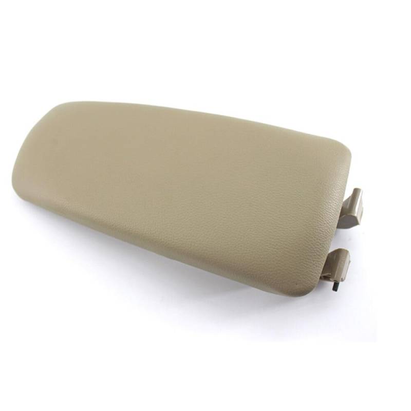 Armlehne Auto,Auto Armlehnen-Latch-Deckel Leder Armlehne Center Console Deckel Abdeckung Passend für A4 B6 B7 Beige 2002-2006 von SJHFKDK