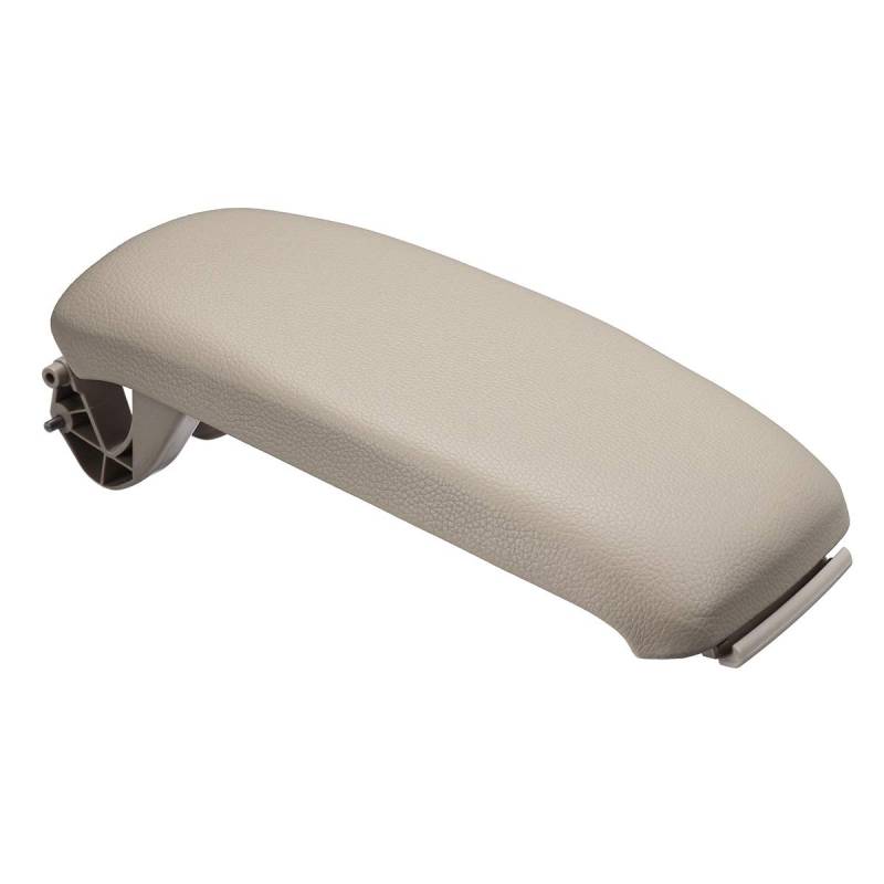 Armlehne Auto,Auto Armlehnen-Latch-Deckel PU Leder Center Console Armruhe Aufbewahrungsbox Deckelabdeckung Armlehne Riegelabdeckung Auto Pad Passend für for A3 8P A5 2003-2012(Beige) von SJHFKDK