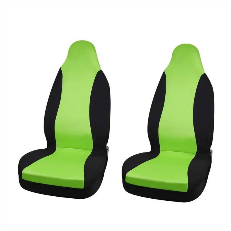 SJHFKDK Sitzbezüge Auto Universal Autositzbezüge Innensitzdekorationsbezüge Zubehör for Autofahrzeug-LKW-SUV Schonbezüge Auto(2pcs Green Black) von SJHFKDK