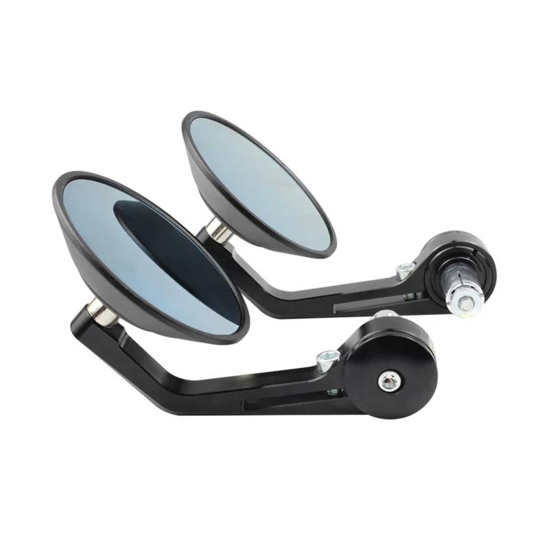 Motorrad-Spiegel Motorrad Spiegel Aluminium Schwarz Griff Bar End Rearview Außenspiegel Motor Zubehör 2PCS 22mm Motorrad Rückansicht von SJHYLL