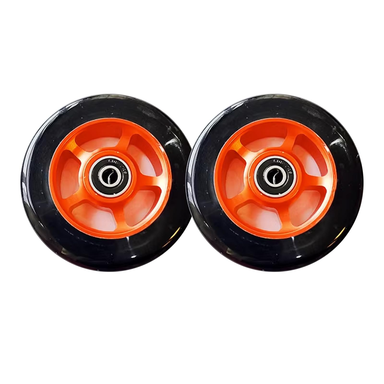 SJKJNK Ersatz-Räder für Inline-Skate-Roller, 82 A, 100 mm, Inline-Skate-Räder, geeignet für Rollerblatt-Räder, Ersatz und Kick-Scooter-Ersatzrad, rot, 2 Stück von SJKJNK