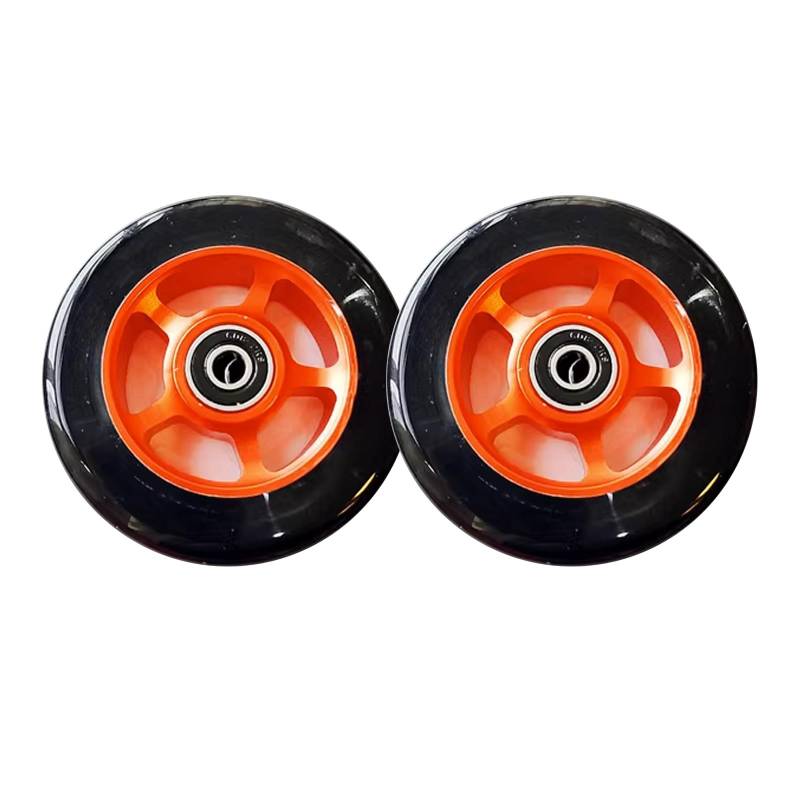 SJKJNK Ersatz-Räder für Inline-Skate-Roller, 82 A, 100 mm, Inline-Skate-Räder, geeignet für Rollerblatt-Räder, Ersatz und Kick-Scooter-Ersatzrad, rot, 2 Stück von SJKJNK