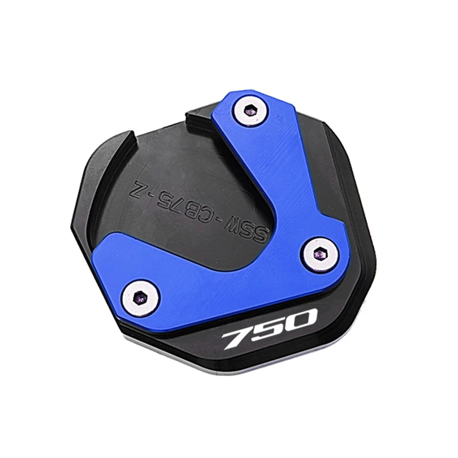 Motorrad-Ständerstützpolster Für HON@&DA TRANSALP XL 750 2023 2024 CB750 Hornet CB 750 TRANSALP Motorrad Zubehör Seitenständer Verlängerung Kickstand Pad(Kickstand Blue) von SJOIOOP