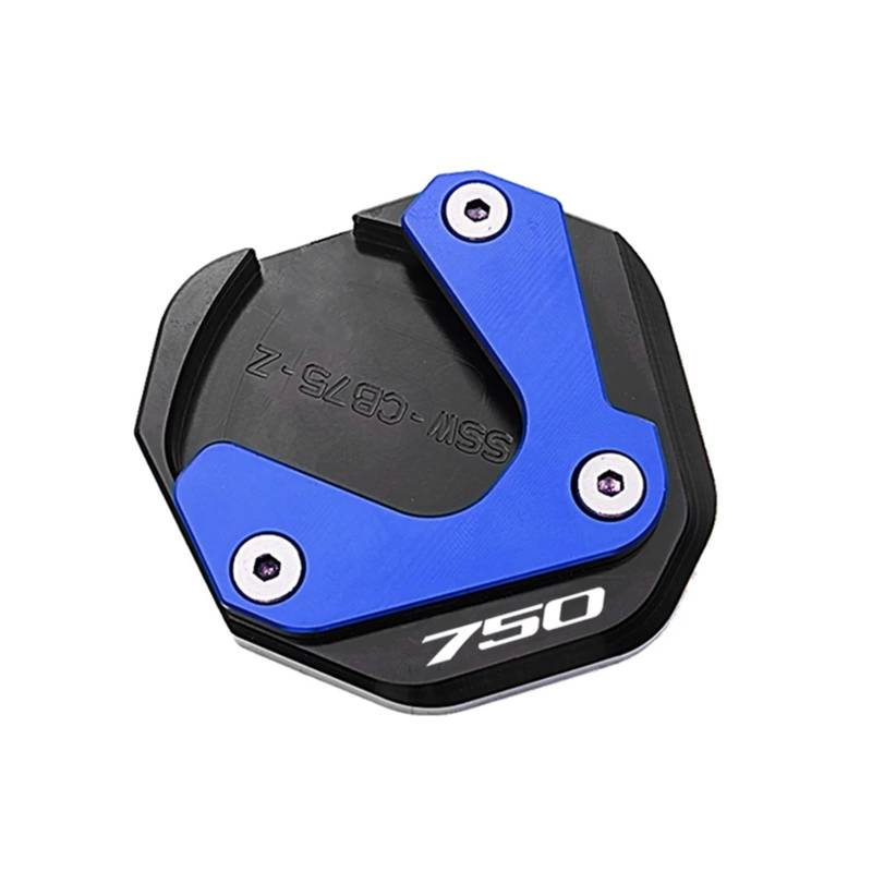 Motorrad-Ständerstützpolster Für HON@&DA TRANSALP XL 750 2023 2024 CB750 Hornet CB 750 TRANSALP Motorrad Zubehör Seitenständer Verlängerung Kickstand Pad(Kickstand Blue) von SJOIOOP