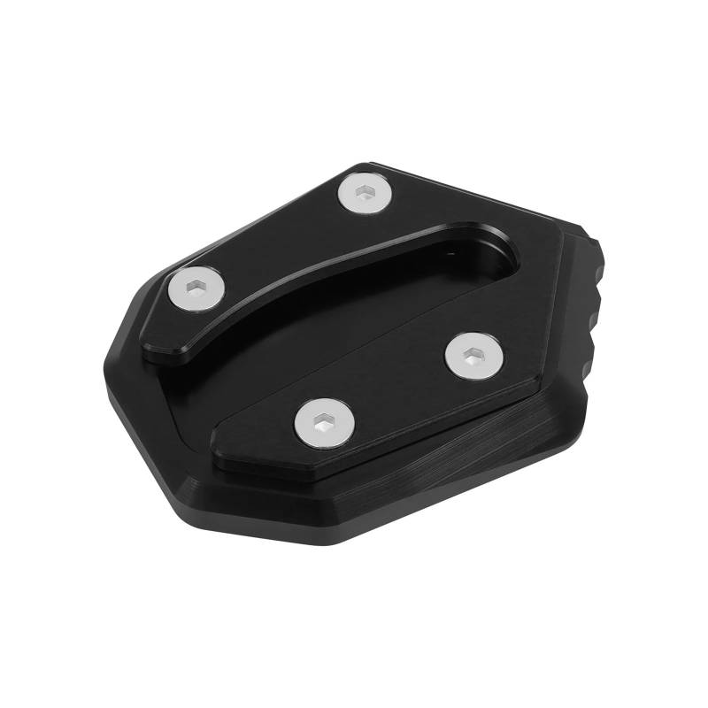 Motorrad-Ständerstützpolster Für Ka@&wasaki W 800 650 400 2019 2020 2021 2022 2023 Kickstand Extension Plate Foot Side Stand Enlarger Pad(Black) von SJOIOOP