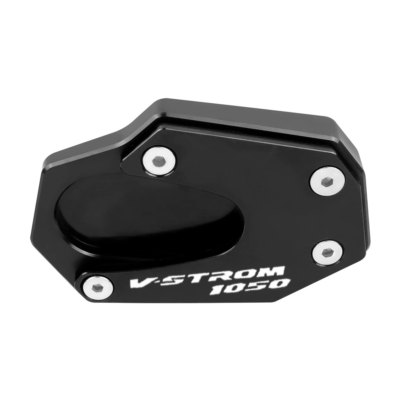 Motorrad-Ständerstützpolster Für Suzuki DL1050 V-Strom 2020 2021-2023 Motorrad Kickstand Fuß Seitenständer Verlängerung Pad Stützplatte(Black) von SJOIOOP