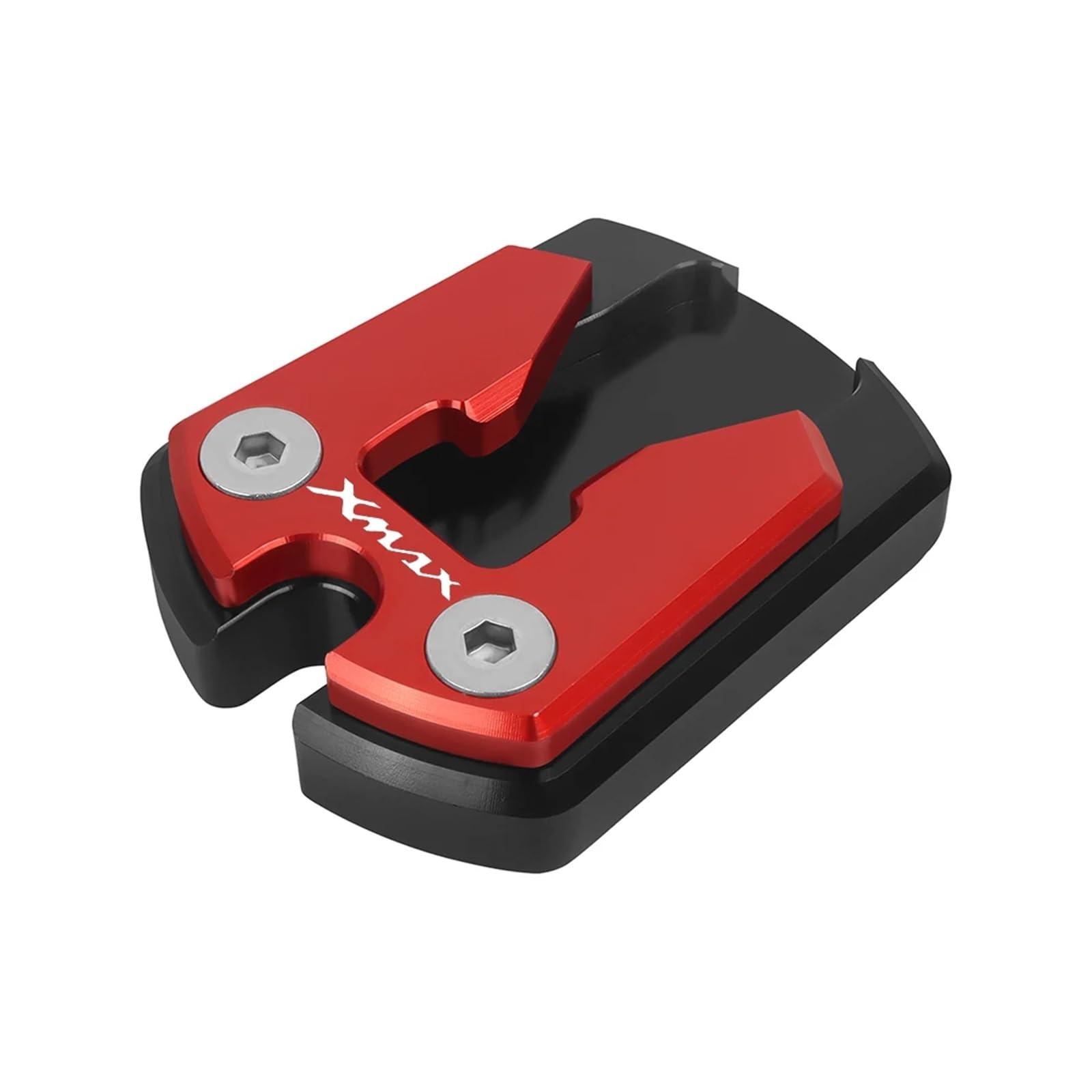 Motorrad-Ständerstützpolster Für XMAX125 XMAX200 XMAX300 Motorrad CNC Kickstand Fuß Seitenständer Vergrößern Verlängerungsplatte Pad(Red XMX) von SJOIOOP