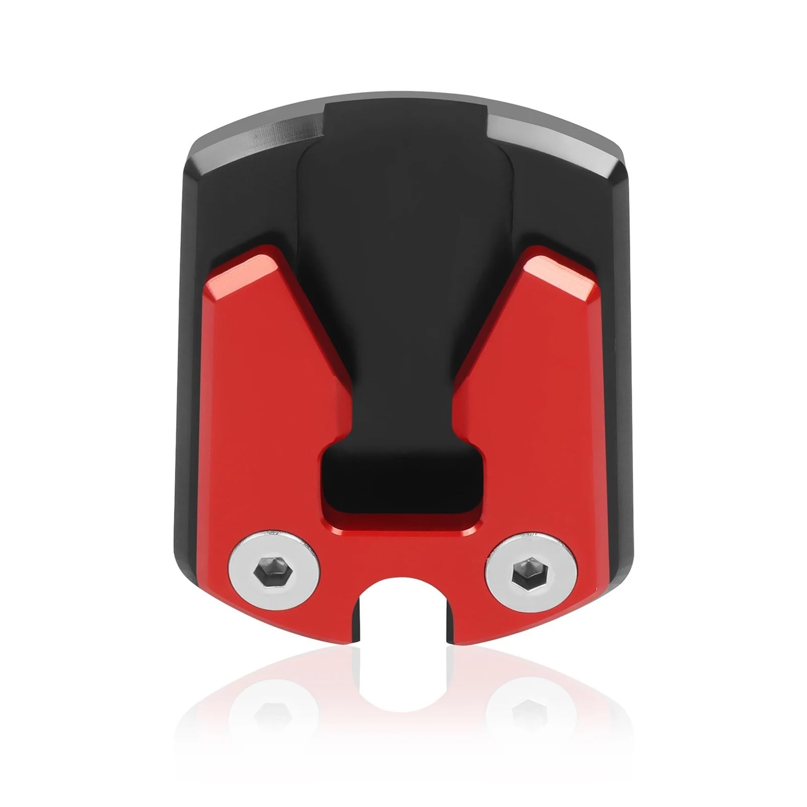 Motorrad-Ständerstützpolster Für XMAX125 XMAX200 XMAX300 Motorrad CNC Kickstand Fuß Seitenständer Vergrößern Verlängerungsplatte Pad(Red no Logo) von SJOIOOP