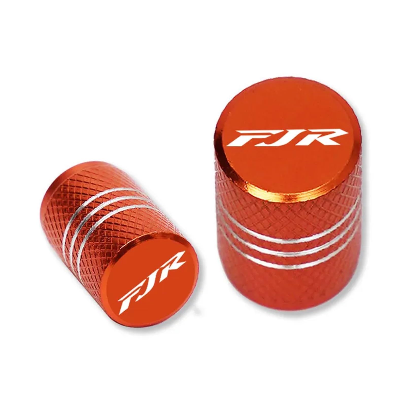 Ventilkappen für Alu-Reifen Für FJR1300 Felge Motorrad Zubehör Rad Reifen Ventilkappen(Orange) von SJOIOOP