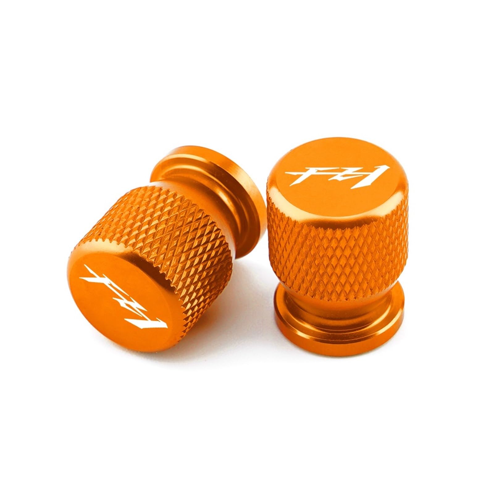 Ventilkappen für Alu-Reifen Für FZ1 FZ6 FZ600 FZ6R FZ8 Motorrad CNC Zubehör Rad Reifen Teile Ventil Stem Caps Abdeckung(Orange) von SJOIOOP