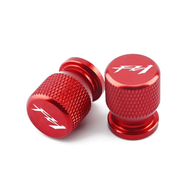 Ventilkappen für Alu-Reifen Für FZ1 FZ6 FZ600 FZ6R FZ8 Motorrad CNC Zubehör Rad Reifen Teile Ventil Stem Caps Abdeckung(Red) von SJOIOOP