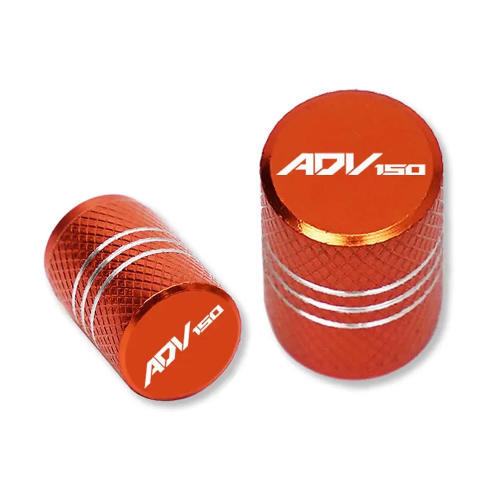 Ventilkappen für Alu-Reifen Für HON@&DA ADV150 2019 2020 2021 Motorrad Roller Zubehör CNC Reifen Ventil Air Port Stem Abdeckung Kappe Stecker fit(Orange) von SJOIOOP