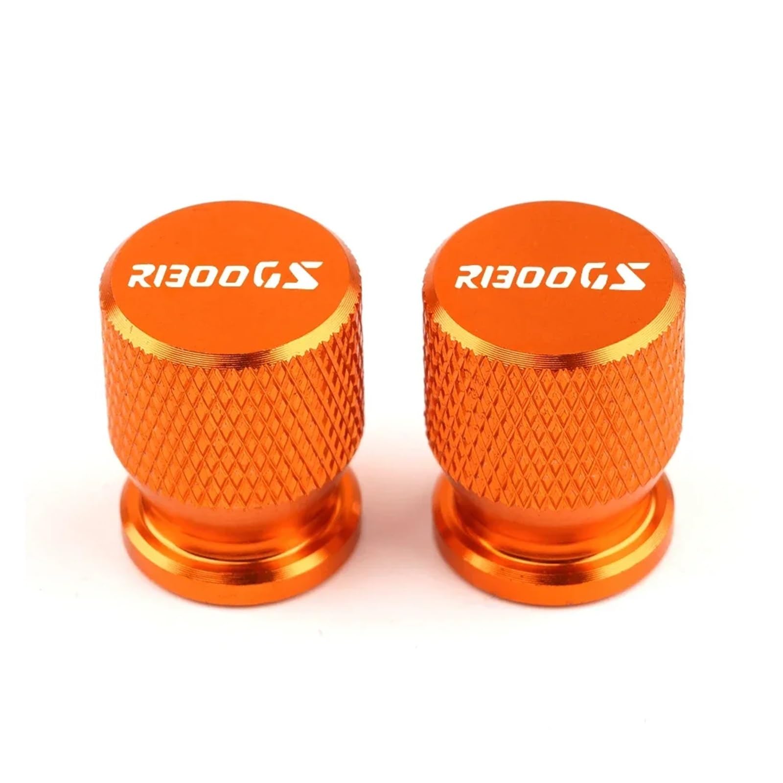 Ventilkappen für Alu-Reifen Für R1300GS ADV 2023 2024 2PCS 7 Farben Motorrad Zubehör Rad Reifen Ventil Stem Caps Abdeckung Neue Fit(Orange) von SJOIOOP